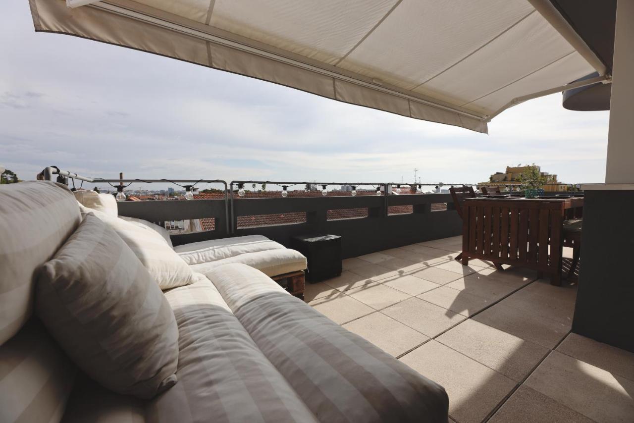 Boavista Sunlit Duplex With Terrace Apartment Porto Luaran gambar